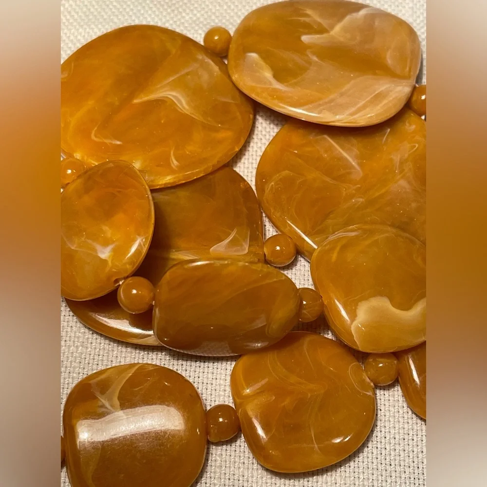 Butterscotch necklace and bracelet set - Picture 2 of 7